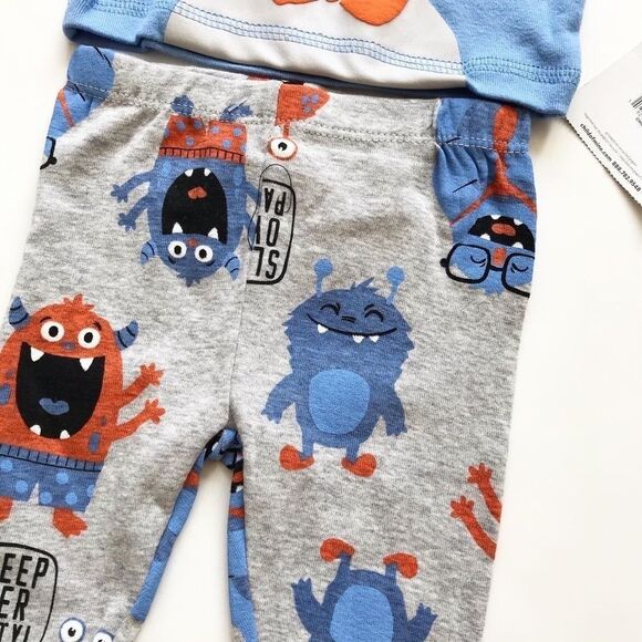 Child of mine NWT Monster Pajamas 6-9 months - Picture 4 of 4